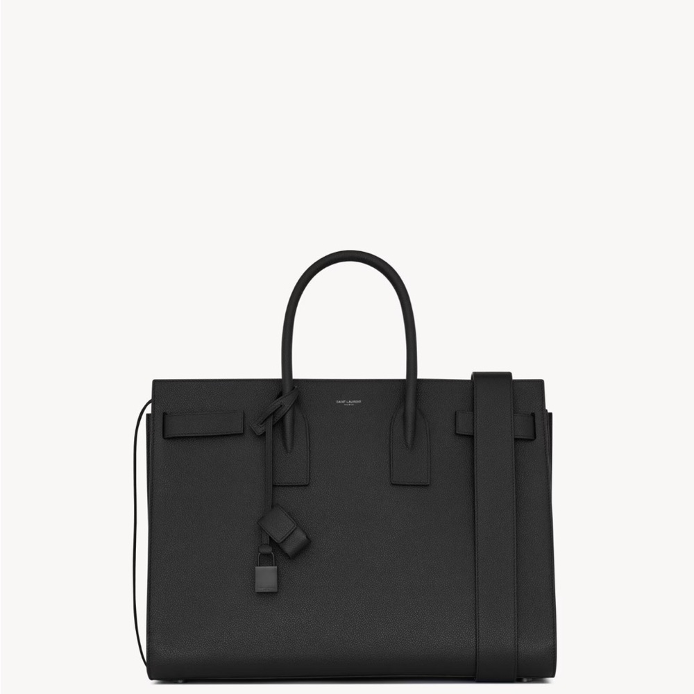 Saint Laurent Large Sac De Jur in Grained Leather